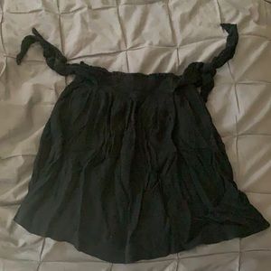 American eagle strapless top with shoulder fabric